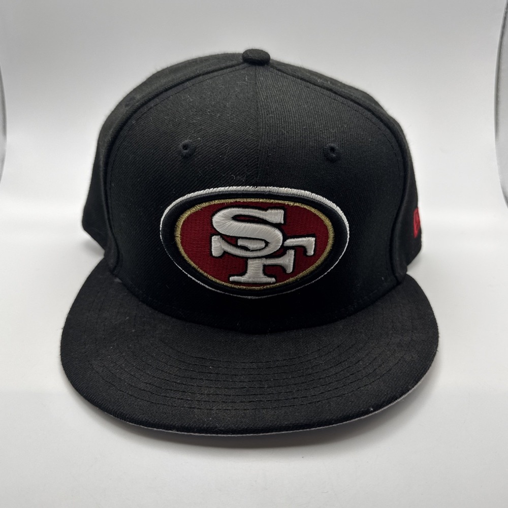 San Francisco 49ers Hat Cap Snap Back New Era Black Adjustable Football Mens